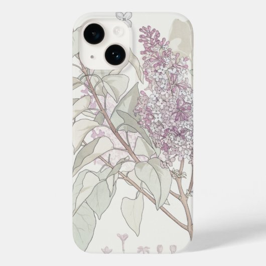 Coques Case-Mate iPhone Illustration botanique de Lilac — (Verso)