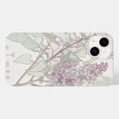 Coques Case-Mate iPhone Illustration botanique de Lilac — (Verso (horizontal))