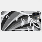 Coques Case-Mate iPhone Illustration botanique noir et blanc à dos incurvé (Dos (Horizontal))