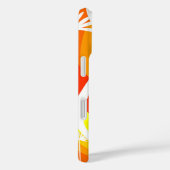 Coques Case-Mate iPhone Illustration botanique orange et blanc (Verso / Droite)