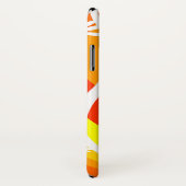 Coques Case-Mate iPhone Illustration botanique orange et blanc (Dos/Droite)