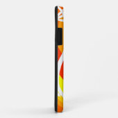 Coques Case-Mate iPhone Illustration botanique orange et blanc (Dos/Droite)