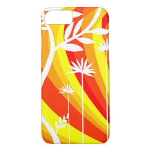 Case-Mate iPhone Case Illustration botanique orange et blanc