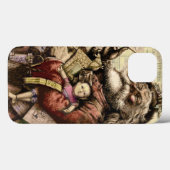 Coques Case-Mate iPhone Illustration classique de Thomas Nast du Père Noël (Verso (horizontal))