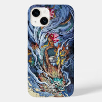 Illustration colorée du dragon chinois, mythique