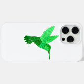Coques Case-Mate iPhone Illustration complexe du colibri vert (Verso (horizontal))