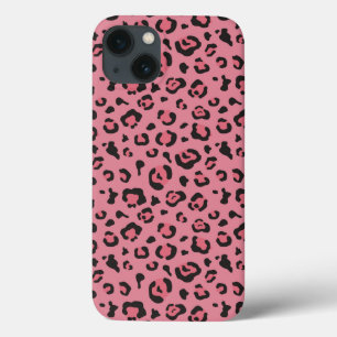 iPhone 13 Coque Illustration d'animal de rose de léopard