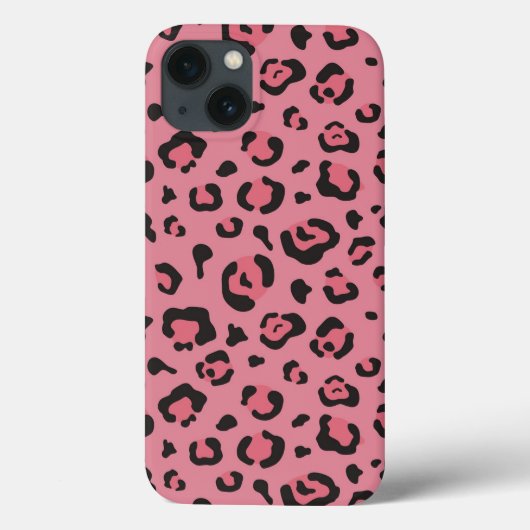 Coques Case-Mate iPhone Illustration d'animal de rose de léopard (Verso)