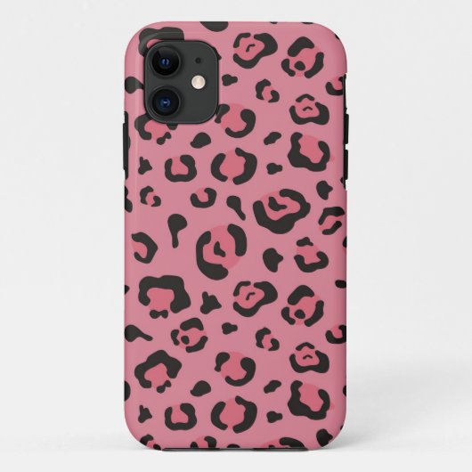 Coques Case-Mate iPhone Illustration d'animal de rose de léopard (Dos)