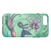 Coques Case-Mate iPhone Illustration d'art fantastique de sirène et de pie (Dos (Horizontal))