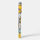 Coques Case-Mate iPhone illustration d'art pavot fleur jaune (Verso / Droite)