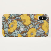 Coques Case-Mate iPhone illustration d'art pavot fleur jaune (Dos (Horizontal))