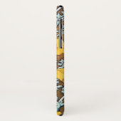 Coques Case-Mate iPhone illustration d'art pavot fleur jaune (Dos/Gauche)