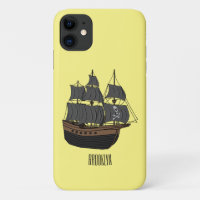 Illustration de bateau pirate