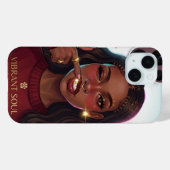 Coques Case-Mate iPhone Illustration de beauté afro Vibrant Soul  (Verso (horizontal))