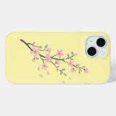 Coques Case-Mate iPhone Illustration de branche de cerisier délicate (Verso (horizontal))