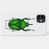 Coques Case-Mate iPhone Illustration de bug Mecynorhina torquata (Dos (Horizontal))