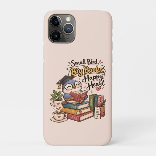 Coques Case-Mate iPhone Illustration de cahier de lecture de chouette mign (Dos)