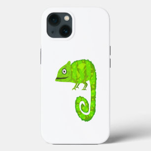 Case-Mate iPhone Case Illustration de caméléon vert mignon Reptile tropi