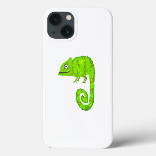 Case-Mate iPhone Case Illustration de caméléon vert mignon Reptile tropi