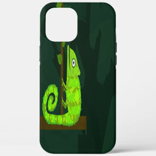 Case-Mate iPhone Case Illustration de caméléon vert mignon Reptile tropi