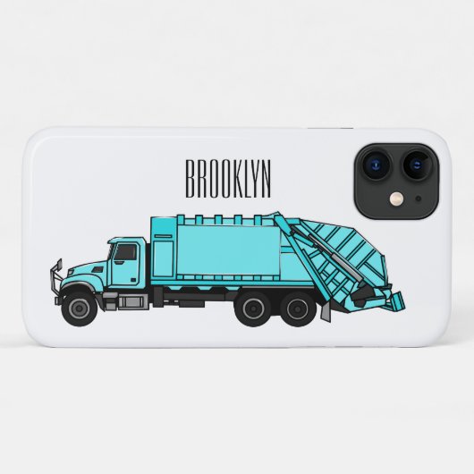 Coques Case-Mate iPhone Illustration de camion à ordures (Dos (Horizontal))