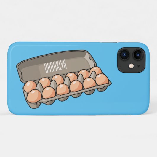 Coques Case-Mate iPhone Illustration de carton d'oeufs (Dos (Horizontal))