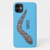Coques Case-Mate iPhone Illustration de cartoon de murène tachetée (Dos)