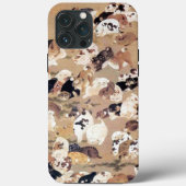 Coques Case-Mate iPhone Illustration de cent chiens par Ito Jakuchu (Verso)