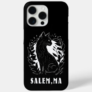 Coque iPhone 15 Pro Max Illustration de chat noir   Salem