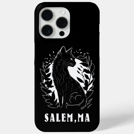 Coques Case-Mate iPhone Illustration de chat noir | Salem (Verso)