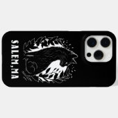 Coques Case-Mate iPhone Illustration de chat noir | Salem (Verso (horizontal))