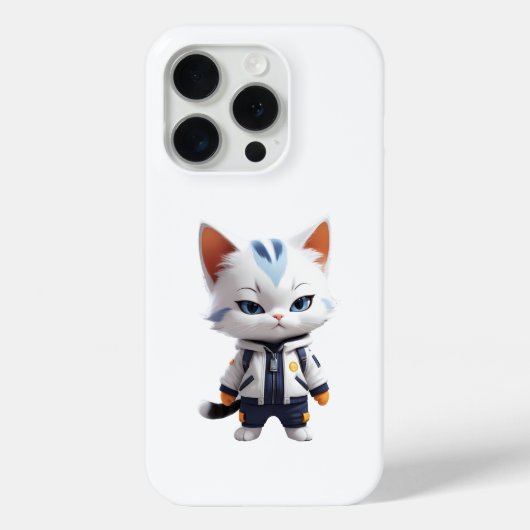 Coques Case-Mate iPhone Illustration de chats cool et adorables (Verso)