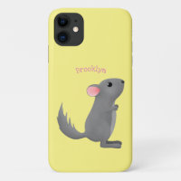 Illustration de chinchilla gris mignon