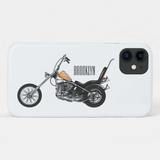 Coques Case-Mate iPhone Illustration de Chopper Motorcycle 1950 (Dos (Horizontal))