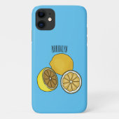 Coques Case-Mate iPhone Illustration de citron (Dos)