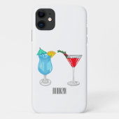 Coques Case-Mate iPhone Illustration de cocktail (Dos)