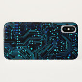 Coques Case-Mate iPhone Illustration de conception de carte de circuit Cus (Dos (Horizontal))