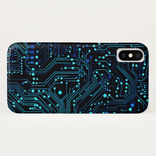 Coques Case-Mate iPhone Illustration de conception de carte de circuit Cus (Dos (Horizontal))