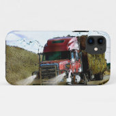 Coques Case-Mate iPhone Illustration de conduite de la route de camion à f (Dos (Horizontal))
