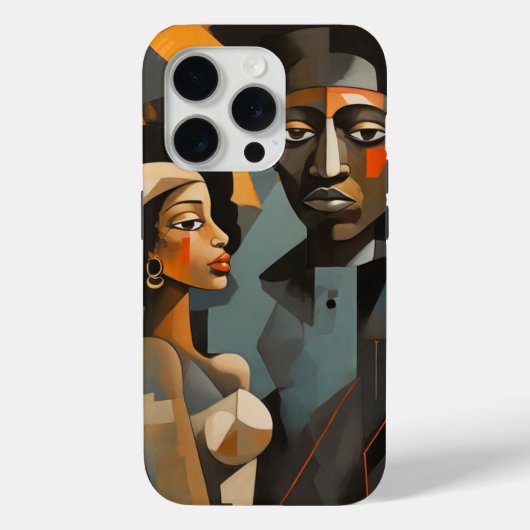 Coques Case-Mate iPhone Illustration de couple déconnectée (Verso)