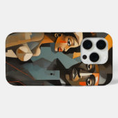 Coques Case-Mate iPhone Illustration de couple déconnectée (Verso (horizontal))