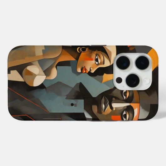 Coques Case-Mate iPhone Illustration de couple déconnectée (Verso (horizontal))