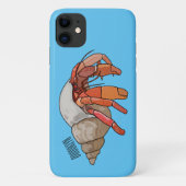 Coques Case-Mate iPhone Illustration de crabe ermite (Dos)