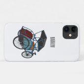 Coques Case-Mate iPhone Illustration de cyclo-pousse (Dos (Horizontal))