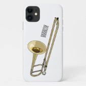 Coques Case-Mate iPhone Illustration de dessin animé de Trombone (Dos)