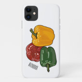 Coques Case-Mate iPhone Illustration de dessin de Capsicum (Dos)
