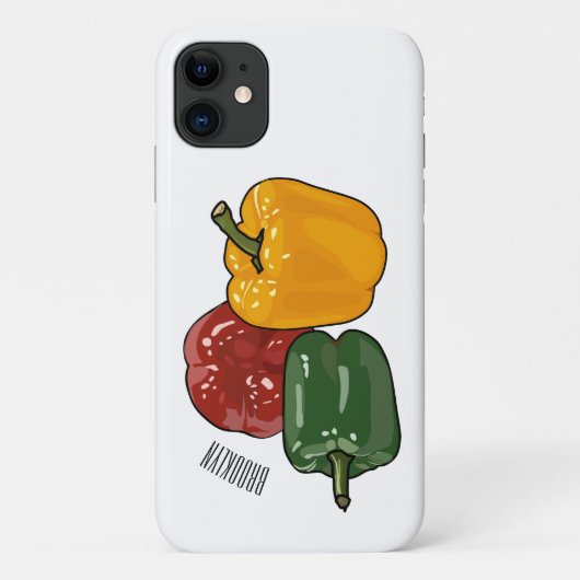 Coques Case-Mate iPhone Illustration de dessin de Capsicum (Dos)