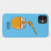 Coques Case-Mate iPhone Illustration de dessin sur le miel (Dos (Horizontal))