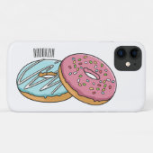 Coques Case-Mate iPhone Illustration de Donut (Dos (Horizontal))